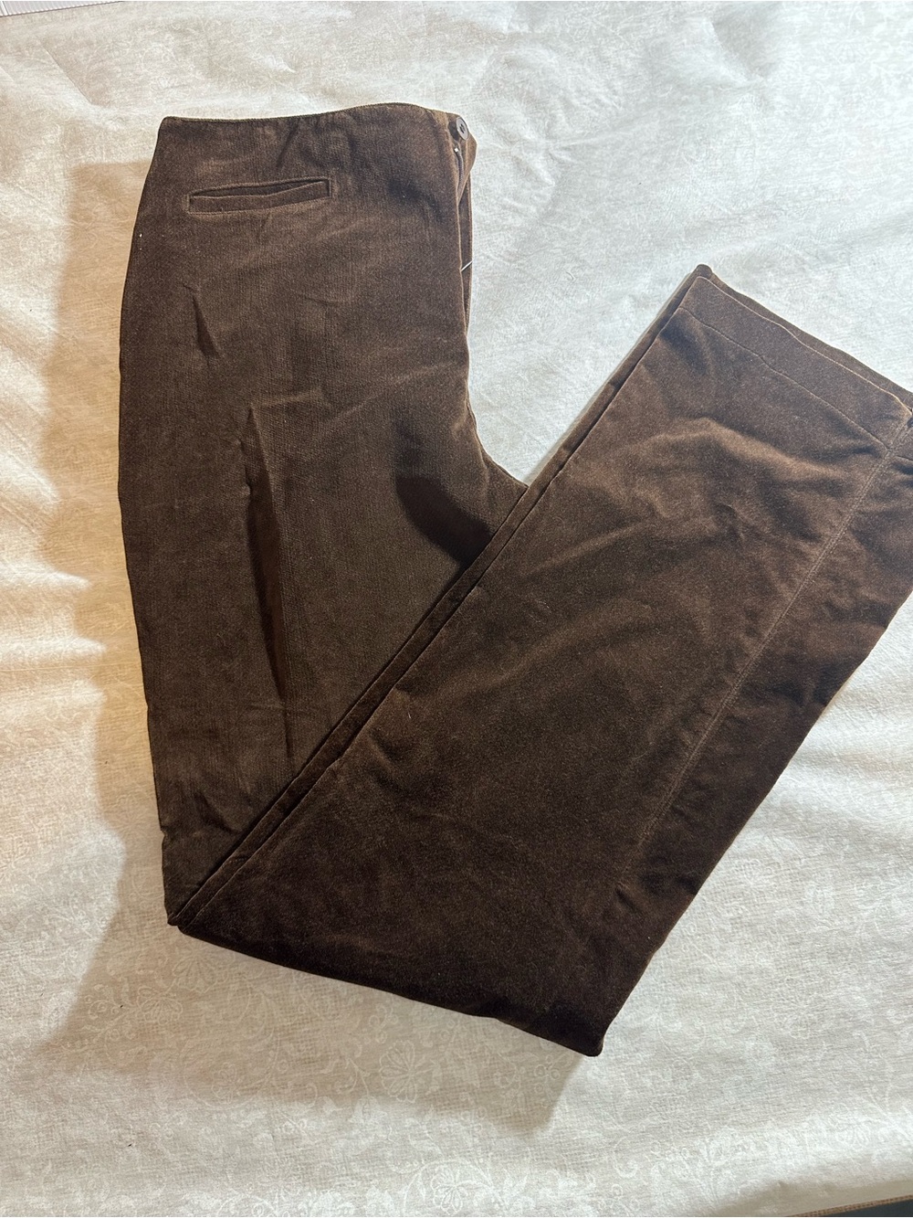 Nine West Men's Dark Brown Corduroy Pants